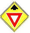 Yield Ahead symbol - 18-, 24-, 30- or 36-inch