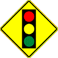 Signal Ahead symbol - 18-, 24-, 30- or 36-inch