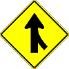 Merge Lanes symbol - 18-, 24-, 30- or 36-inch