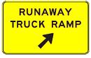 Runaway Truck Ramp, Arrow - 18x12-, 24x18- or 30x24-inch