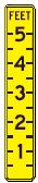 Depth Gauge symbol - 12x72-inch