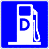 Diesel Fuel symbol - 18-, 24- or 30-inch