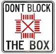 Don't Block the Box - 18-, 24-, 30- or 36-inch