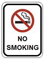 No Smoking sym  - 12x18-inch