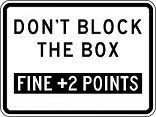 Don't Block The Box + - 18x12-, 24x18- or 30x24-inch