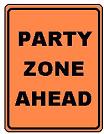 Party Zone - 12x18-inch Orange