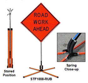 Twinflex Stand to hold Roll-up signs 5- to 7 feet Off Ground