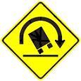 Truck Rollover Warning symbol - 18-, 24-, 30- or 36-inch