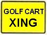 Golf Cart Xing plate - 18x12-, 24x18-, 30x24- or 36x30-inch