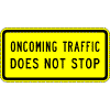 Oncoming Traffic Does Not Stop - 24x12-, 36x18- or 48x24-inch
