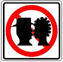 No Kissing Zone