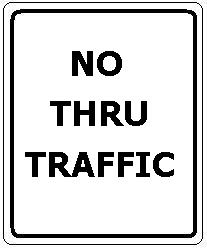 No Thru Traffic