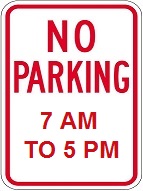 no parking 7-5