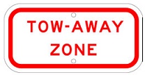 tow away zone