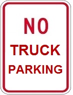 no truck parking