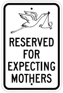 Parking for Moms to be Only