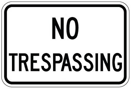 NO TRESPASSING