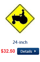 Tractor Crossing Sign 24 inch
