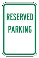 reserved parking only